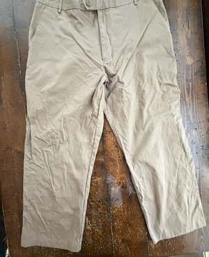 Attention Men's Khaki Flat Front Chino Pants 38x30